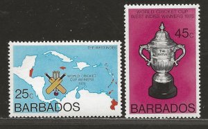 BARBADOS SC# 438-39   FVF/MNH