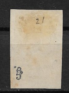 1864 Mexico 21aCoat of Arms used with Type III overprint