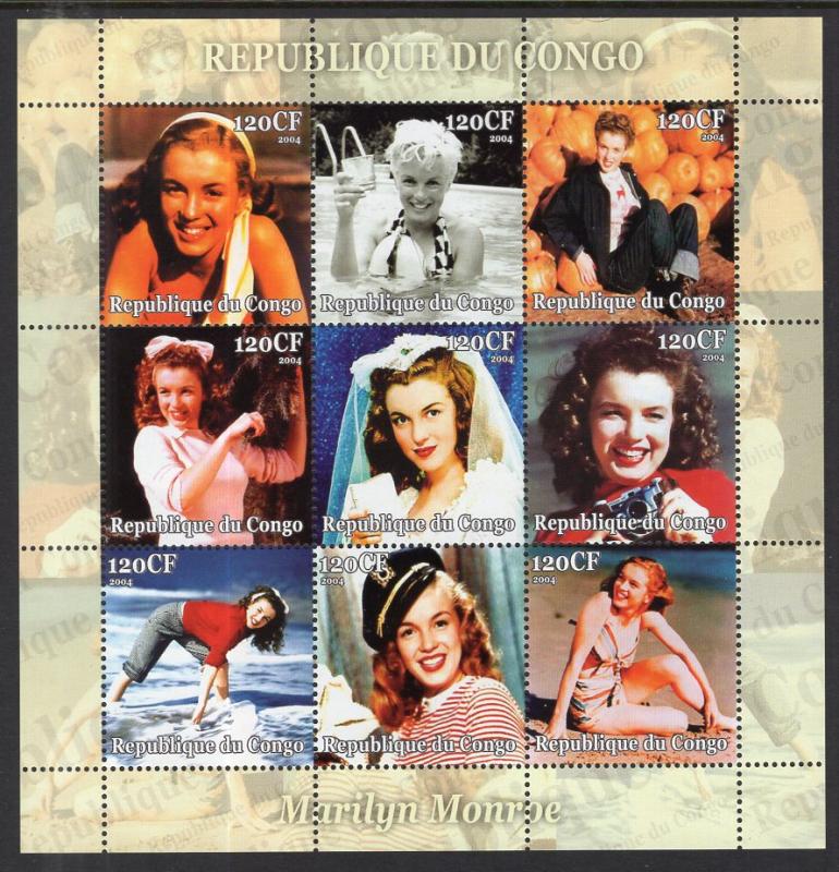 Zaire Marilyn Monroe MNH VF