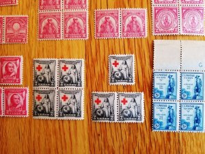 23 Sets of Commemoratives Blks/4 & Pr. & Sig. for each(NL03