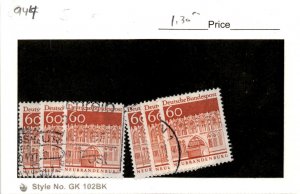 Germany, Postage Stamp, #944 Lot Used, 1966 Architecture (AD)