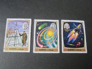 Ajman 3 space set MNH