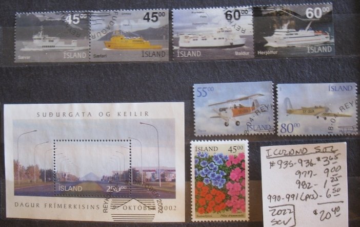 Iceland Selection #935//991- SCV=$20.40