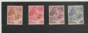 Poland Scott # 335-338 MNH Skier, International Ski Meet