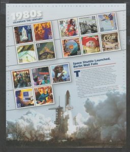 U.S. Scott #3185 Celebrate the Century 1980s Stamps - Mint NH Sheet