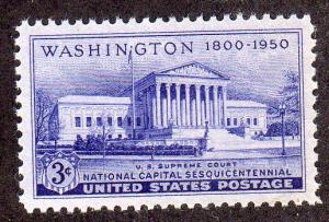 United States 991 - Mint-NH - 3c Supreme Court Building (1950)