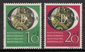 Germany - 1951 Philatelic Exposition Sc# B318/B319 - (816)