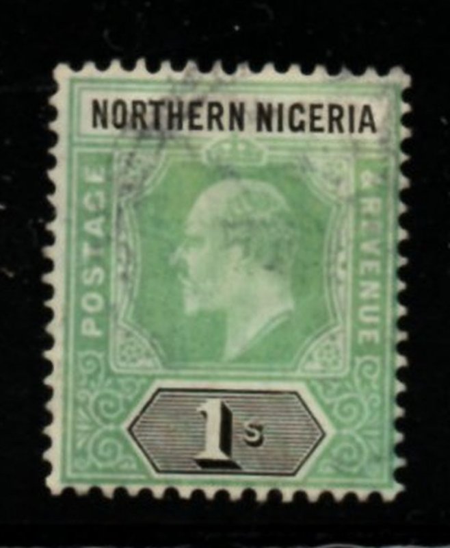 Northern Nigeria Sc 25a 1905 1/ green & black E VII stamp used