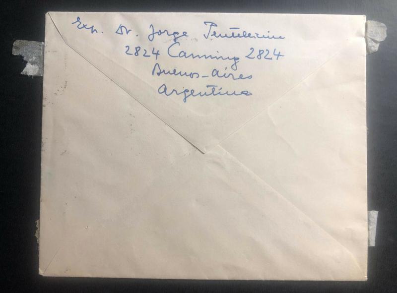 1949 Buenos Aires Argentina Airmail Commercial Cover To Copenhagen Denmark