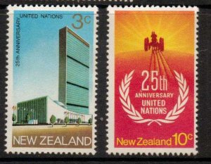 NEW ZEALAND SG938/9 1970 UNITED NATIONS MNH