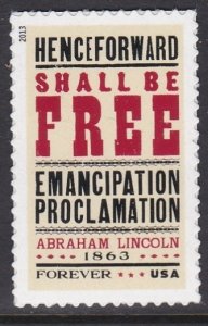 4721 Emancipation Proclamation MNH
