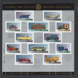 Canada #1605 (1996 Land Vehicles sheet of 25) VFMNH CV $10.00