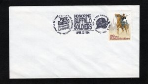 2818 Buffalo Soldiers, FDC no cachet Fort Concho cancel