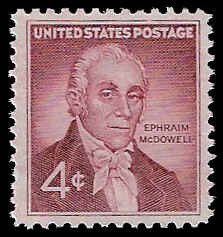 U.S. #1138 MNH; 4c Dr. Ephraim McDowell (1959)