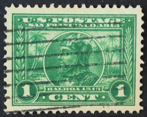 U.S. Used #397 1c Pan-Pacific, Superb Jumbo. Diagonal Cancel. A Gem!