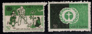 Unified Viet Nam Scott 1218-1219 Unused NGAI Environment stamp set