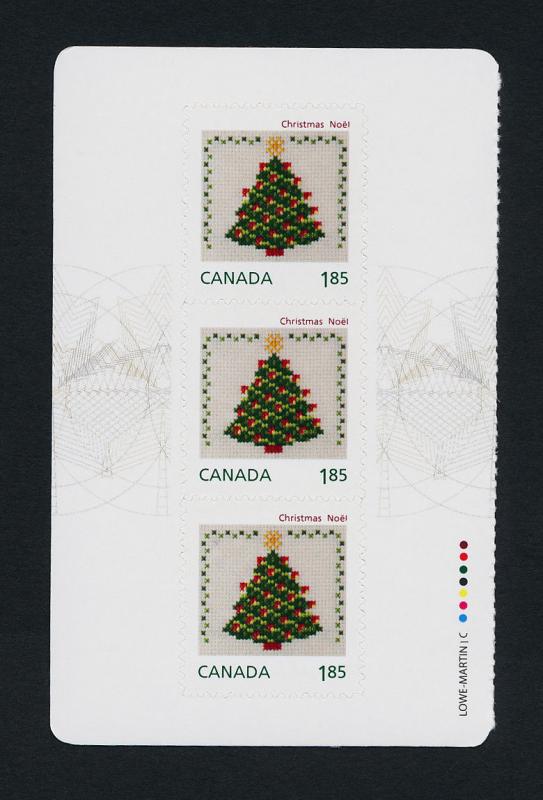 Canada 2691a Left Booklet Pane MNH Christmas Crafts, Christmas Tree