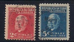 Cuba Sc. #319 / 320 Dr. Carlos J. Finlay Used L11