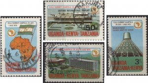 Kenya (KUT) 308-311 (used set of 4) Org. for African Unity Summit (1975)