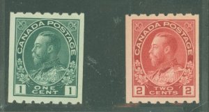 Canada #123-124 Unused Single (Complete Set)