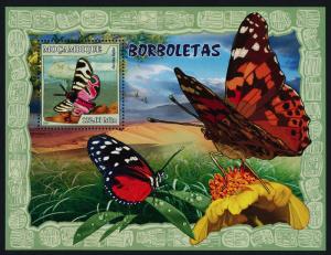 Mozambique 1793 MNH Butterflies, Flowers