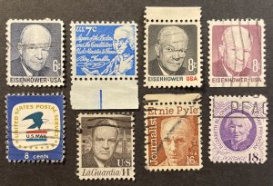 US #1393-1400 Used F/VF Regular Issues 1970-1974 [R945]