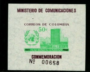 ES-13913 Colombia SC # 725 15th Anniversary UN MNH WHOSALE LOT OF 14 CV $60