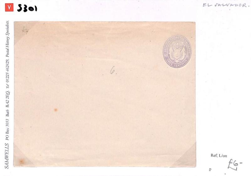 S301 El Salvador Postal Stationery {samwells-covers}PTS