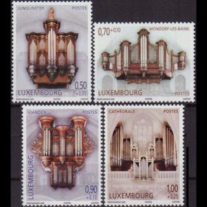 LUXEMBOURG 2008 - Scott# B461-4 Pipe Organs Set of 4 NH