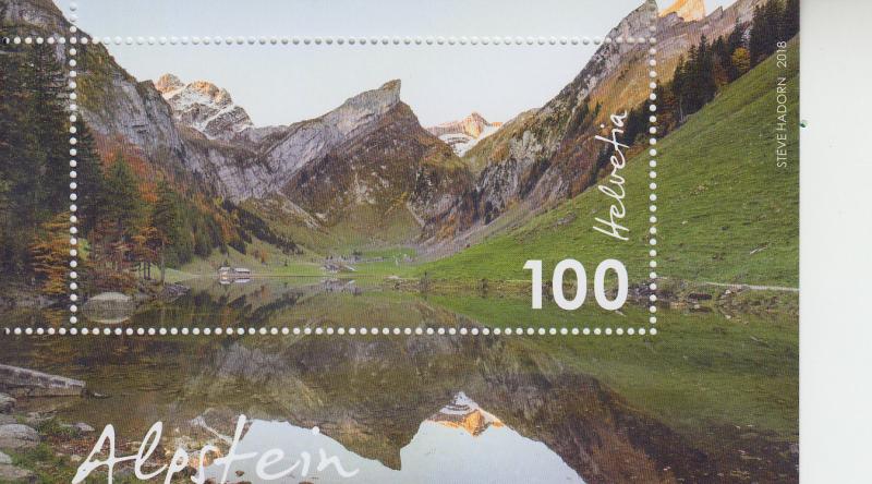 2018 Switzerland Alpstein Typical Countryside SS  (Scott 1699) MNH