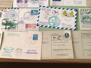 German Democratic Republic Airmail stamps cards 17 Items Ref A1288
