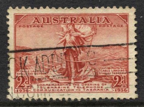 STAMP STATION PERTH Australia #157 Tasman Telephone Link Used  CV$0.60