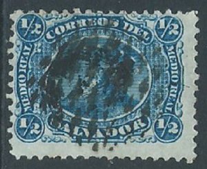 El Salvador, Sc #1, 1/2r, Used