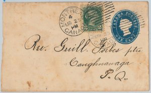 54359 -  CANADA -  POSTAL HISTORY: POSTAL STATIONERY COVER with added STAMP 1925