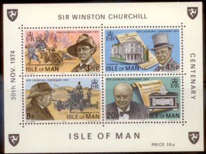 Isle of Man 1974 SC# 48-51a Churchill S/S MNH L189