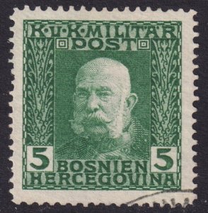 Bosnia & Herzegovina - 1912 - Scott #68 - used - Franz Josef