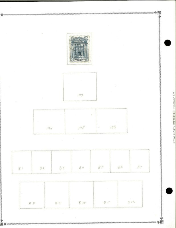 Jordan 1920-1933 M & U Hinged on Scott International Blank Pages