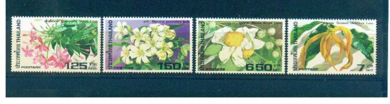 Thailand 1982 Sc 994-7 Flowers MNH