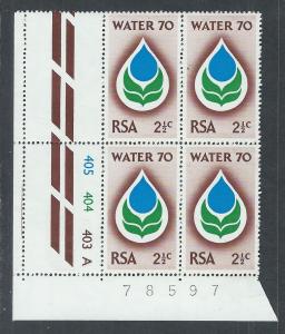 SOUTH AFRICA SC# 359 CONTROL B/4 FVF/MNH 1970 