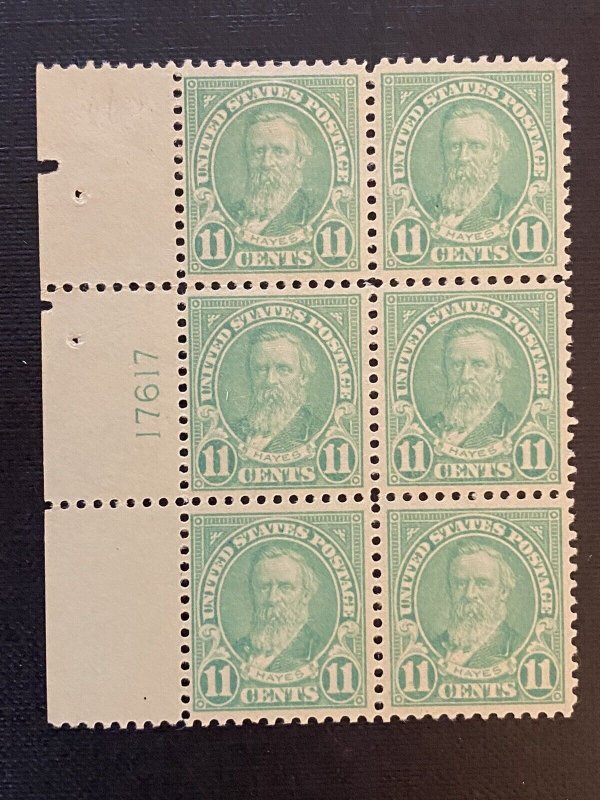 US Stamps-SC# 563 - Plate Block Of 6 -  MH - SCV = $55.00 