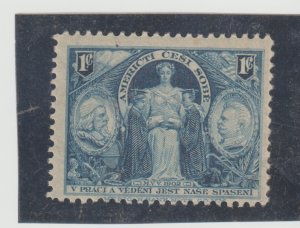1902 Czech American CTI Cesi Sobe V Praci A Vedeni Jest Nase Spas1c Poster Stamp