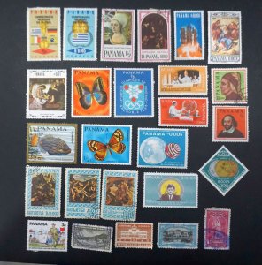 PANAMA  Lot of 26 old stamps  USED