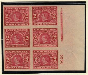 1909 Sc 371 Alaska Yukon MH full OG 1 hinge mark, plate block of 6