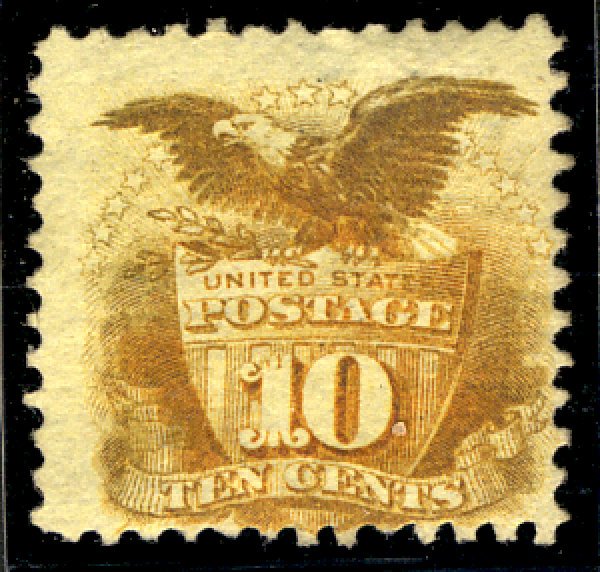 US #116 SCV $1850.00 Fine mint lightly hinged, super centering,  Fresh Color,...