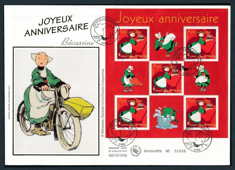 [76118] France 2005 Bécassine Comics Anniversary First Day Cover