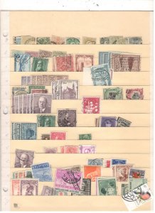 BELGIUM COLLECTION ON STOCK SHEET MINT/USED