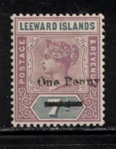 LEEWARD ISLANDS Scott # 19 MNH - QV - Surcharged- Pencil Mark On Back