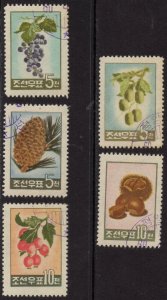 Thematic stamps KOREA 1960 FRUITS N220/4 used