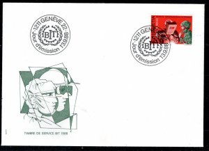 Switzerland Scott # 3O109 on FDC, unaddressed