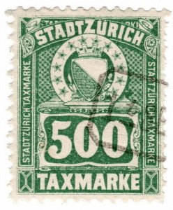 (I.B) Switzerland Revenue : Local Tax 500Fr (Zurich)